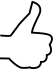 duim omhoog